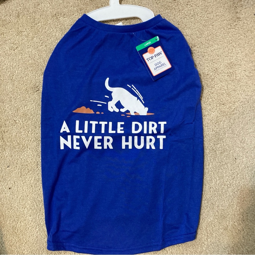 Top Paw Blue Dog Shirt NWT